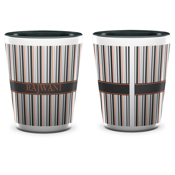 Gray Stripes Shot Glass - Two Tone - APPROVAL
