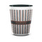 Gray Stripes Shot Glass - Two Tone - FRONT