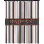Gray Stripes Extra Long Shower Curtain - 70"x84" (Personalized)