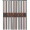 Gray Stripes Extra Long Shower Curtain - 70"x84" (Personalized)