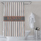 Gray Stripes Shower Curtain Lifestyle
