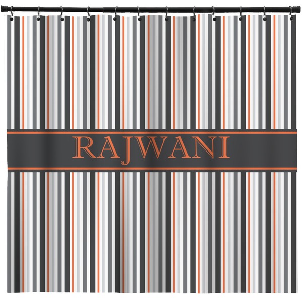 Custom Gray Stripes Shower Curtain - Custom Size (Personalized)
