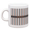Gray Stripes Single Shot Espresso Cup - Single Front