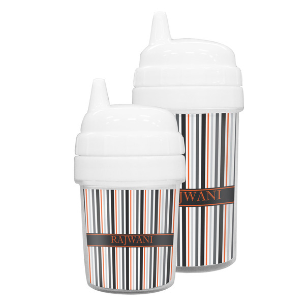 Gray Stripes Sippy Cups