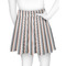 Gray Stripes Skater Skirt - Back