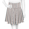 Gray Stripes Skater Skirt - Front
