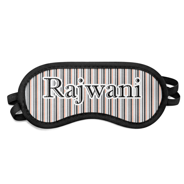 Custom Gray Stripes Sleeping Eye Mask (Personalized)