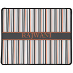 Gray Stripes Large Gaming Mouse Pad - 12.5" x 10" (Personalized)