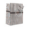 Gray Stripes Small Gift Bag - Front/Main