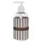 Gray Stripes Small Liquid Dispenser (8 oz) - White