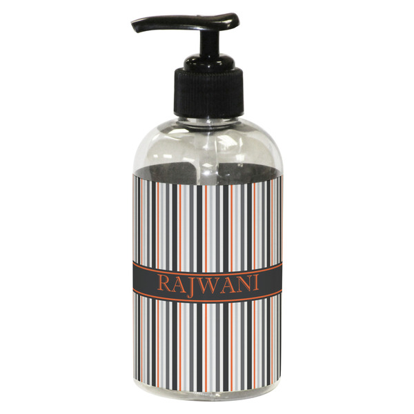 Gray Stripes Small Soap/Lotion Bottle