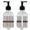 Gray Stripes Glass Soap/Lotion Dispenser - Approval