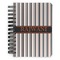Gray Stripes Spiral Journal Small - Front View