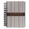 Gray Stripes Spiral Notebook - 5x7 w/ Name or Text