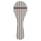 Gray Stripes Ceramic Spoon Rest (Personalized)