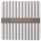 Gray Stripes Square Rubber Backed Coaster (Personalized)