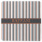 Gray Stripes Square Rubber Backed Coaster (Personalized)