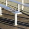 Gray Stripes Stadium Cushion (In Stadium)