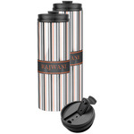 Gray Stripes Stainless Steel Skinny Tumbler (Personalized)