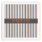 Gray Stripes Paper Dinner Napkin - Front View