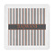 Gray Stripes Standard Decorative Napkin - Front View