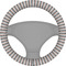 Gray Stripes Steering Wheel Cover
