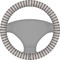 Gray Stripes Steering Wheel Cover