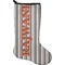 Gray Stripes Holiday Stocking - Neoprene (Personalized)
