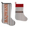 Gray Stripes Stockings - Side by Side compare
