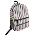 Gray Stripes Student Backpack (Personalized)
