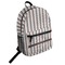 Gray Stripes Student Backpack Front