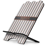 Gray Stripes Stylized Tablet Stand (Personalized)