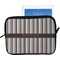 Gray Stripes Tablet Case / Sleeve - Large (Personalized)