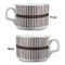 Gray Stripes Tea Cup - Single Apvl