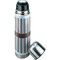 Gray Stripes Thermos - Lid Off