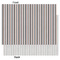 Gray Stripes Tissue Paper - Lightweight - Large - Front & Back