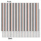 Gray Stripes Tissue Paper - Lightweight - Medium - Front & Back