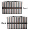 Gray Stripes Tote w/Black Handles - Front & Back Views
