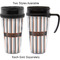Gray Stripes Travel Mugs - with & without Handle