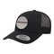 Gray Stripes Trucker Hat - Black (Personalized)