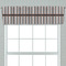 Gray Stripes Valance - Closeup on window