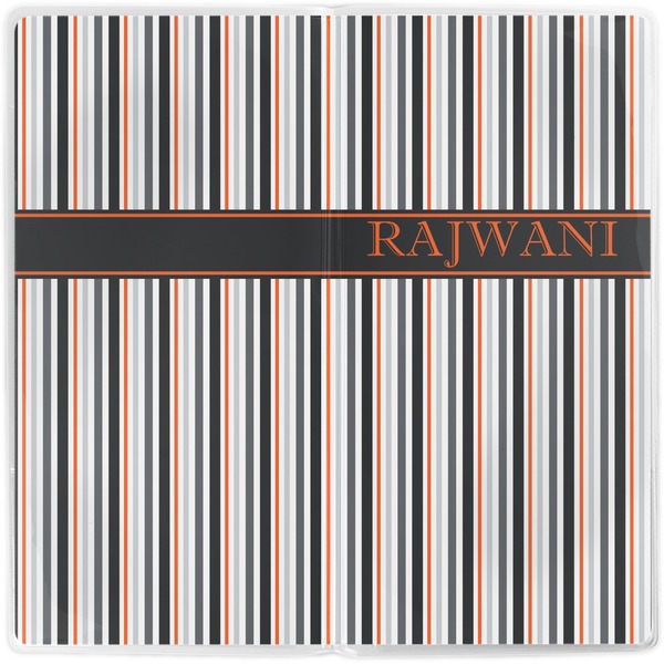 Gray Stripes Vinyl Document Wallet - Apvl