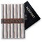 Gray Stripes Vinyl Passport Holder (Personalized)