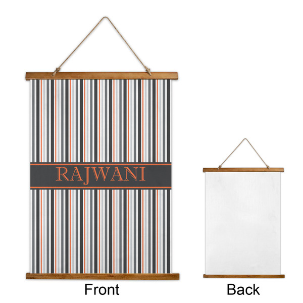 Gray Stripes Wall Hanging Tapestry - Portrait - APPROVAL