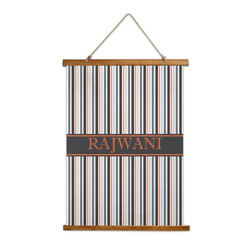 Gray Stripes Wall Hanging Tapestry (Personalized)