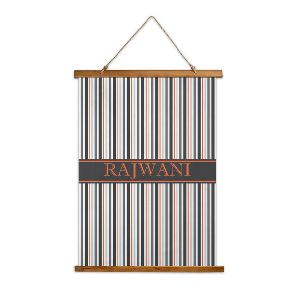 Custom Gray Stripes Wall Hanging Tapestry (Personalized)