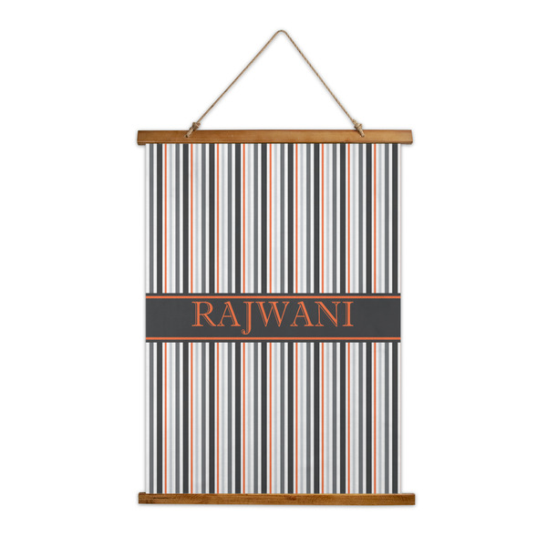 Custom Gray Stripes Wall Hanging Tapestry (Personalized)