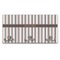 Gray Stripes Wall Mounted Coat Hanger - Front View