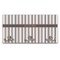 Gray Stripes Wall Mounted Coat Rack (Personalized)