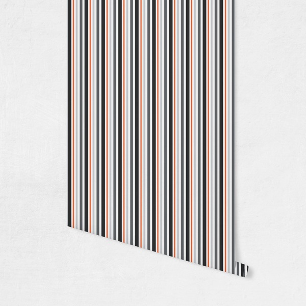 Gray Stripes Wallpaper on Wall